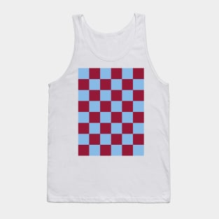 Claret and Blue Checkered Tank Top